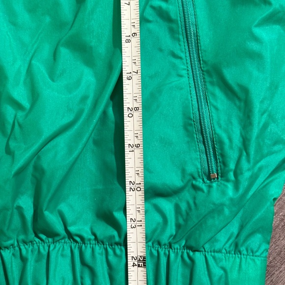 VTG Eastbay Jacket Mens LGreen Yellow Windbreaker Track Embroidered Zip Rare - Picture 4 of 9